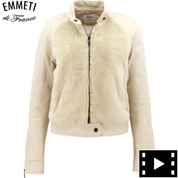 エンメティ ライダース レディース ムートンファー シングルライダースジャケット シングルライダースジャケット Emmeti ファッション Parma Emt 21aiparmamnnc 21aiparmamnnc Cacha オフホワイト 返品交換不可 ラグラグマーケット 国内最安値値下げ