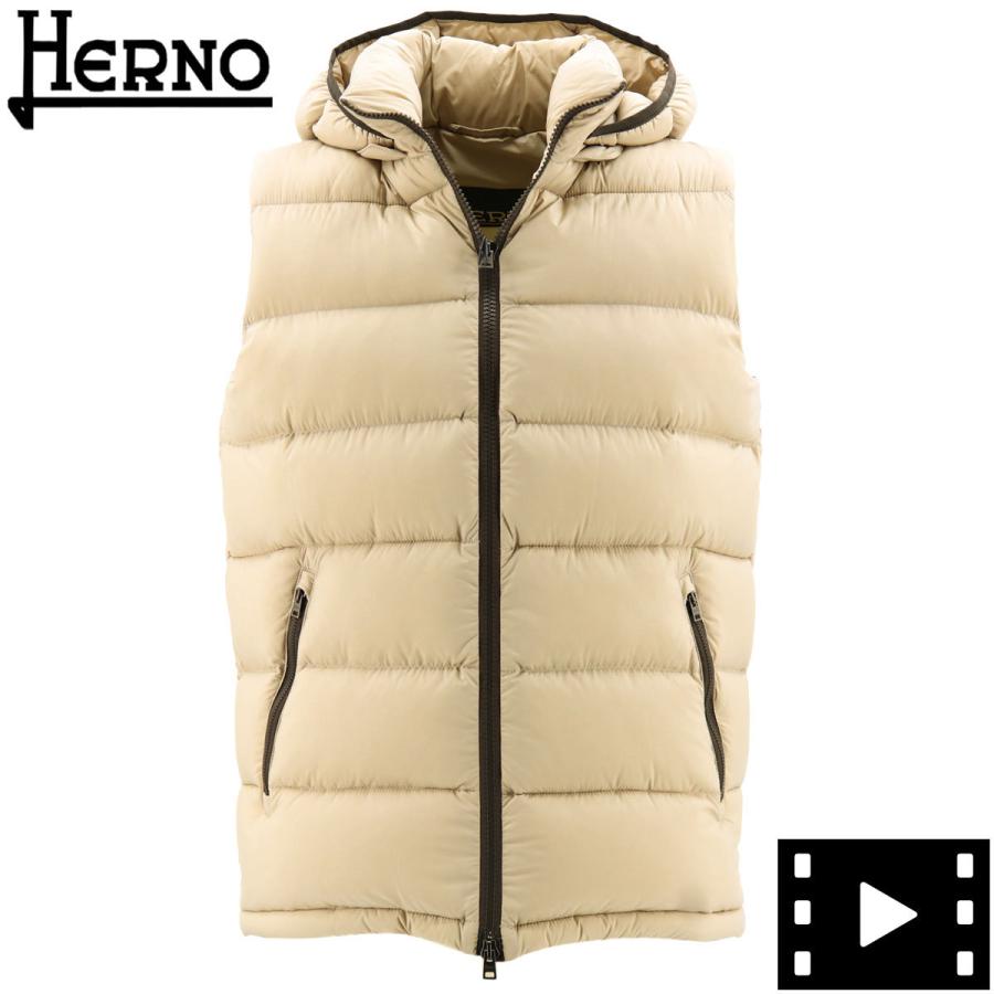 ヘルノ ダウン メンズ 撥水 ナイロン フーデッド ダウンベスト Herno Pi0767u Her H 1985 ベージュ 返品交換不可 ラグラグマーケット 通販 Yahoo ショッピング