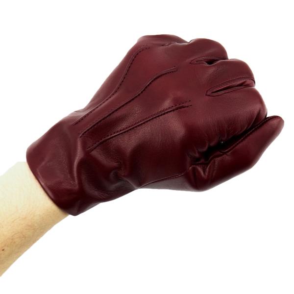 Correale gloves メンズ シープスキン　ナッパレザー カシミア グローブ 手袋  CRM-6001 CRG（ワイン） 【ヒューゴ】