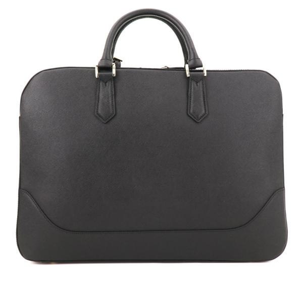 ペッレモルビダ ブリーフケース CAPITANO キャピターノ 型押しレザー 2WAY 2ルーム ブリーフバッグ PELLE MORBIDA PMO-CA014A PMO（ブラック×ゴールド）の画像