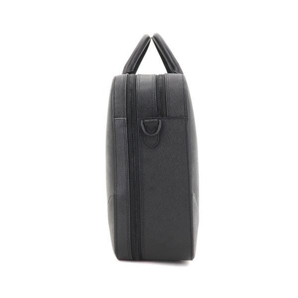 ペッレモルビダ ブリーフケース CAPITANO キャピターノ 型押しレザー 2WAY 2ルーム ブリーフバッグ PELLE MORBIDA PMO-CA014A PMO（ブラック×ブラック）の画像