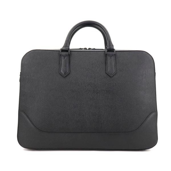 ペッレモルビダ ブリーフケース CAPITANO キャピターノ 型押しレザー 2WAY 2ルーム ブリーフバッグ PELLE MORBIDA PMO-CA014A PMO（ブラック×ブラック）の画像