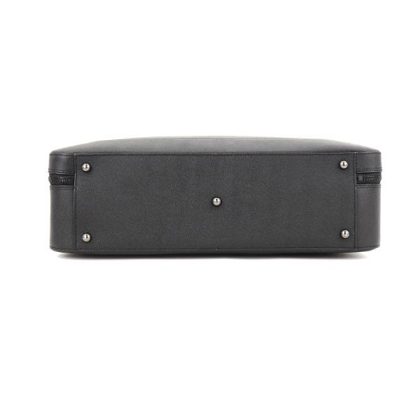ペッレモルビダ ブリーフケース CAPITANO キャピターノ 型押しレザー 2WAY 2ルーム ブリーフバッグ PELLE MORBIDA PMO-CA014A PMO（ブラック×ブラック）の画像