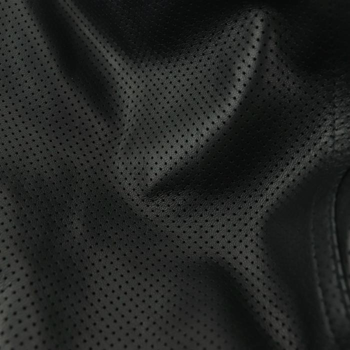 エンメティ ライダース メンズ ラムスキン ナッパシルク パンチング シングルライダース トラフォラータ EMMETI JURI GOLD TRAFORATA EMT NappaSilk（ブラック）の画像
