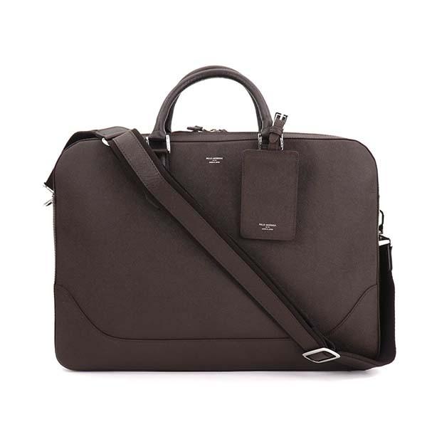 ペッレモルビダ ブリーフケース CAPITANO キャピターノ 型押しレザー 2WAY 2ルーム ブリーフバッグ PELLE MORBIDA PMO-CA014A PMOの画像