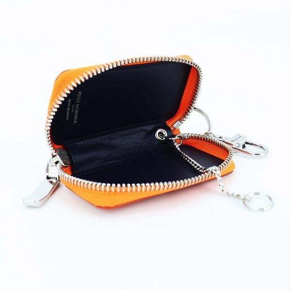 PELLE MORBIDA（ペッレ モルビダ） キーケース バルカ 型押しレザー