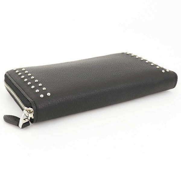 ペッレモルビダ 財布 バルカ 型押しレザー スタッズ ラウンドジップ長 