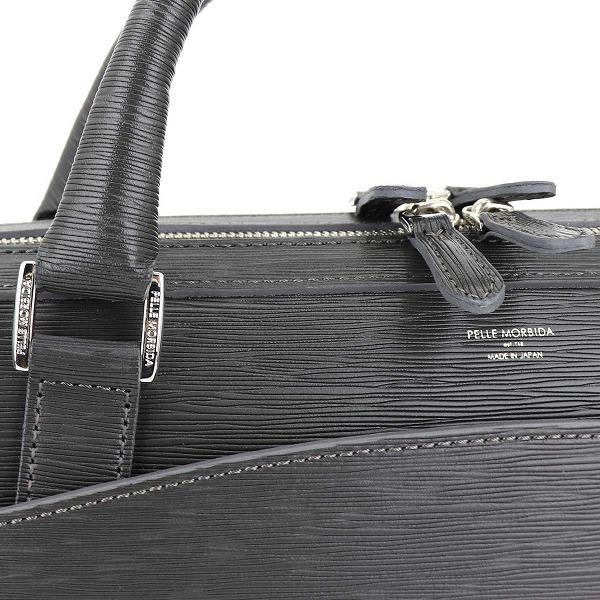 ペッレモルビダ ブリーフケース CAPITANO キャピターノ 型押しレザー ショルダー付き 2ルーム ブリーフバッグ PELLE MORBIDA PMO-CA202 PMOの画像