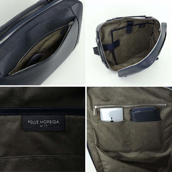 ペッレモルビダ ブリーフケース CAPITANO キャピターノ 型押しレザー 3way リュック型ブリーフバッグ PELLE MORBIDA PMO-CA207 PMOの画像