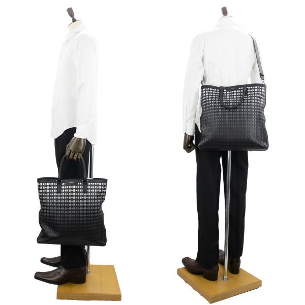 セラピアン トートバッグ カーフレザー 2WAYトートバッグ SERAPIAN Mosaico VERTICAL TOTE MOSA7109-M33 SRP 007 Chiaroscuro 返品交換不可の画像