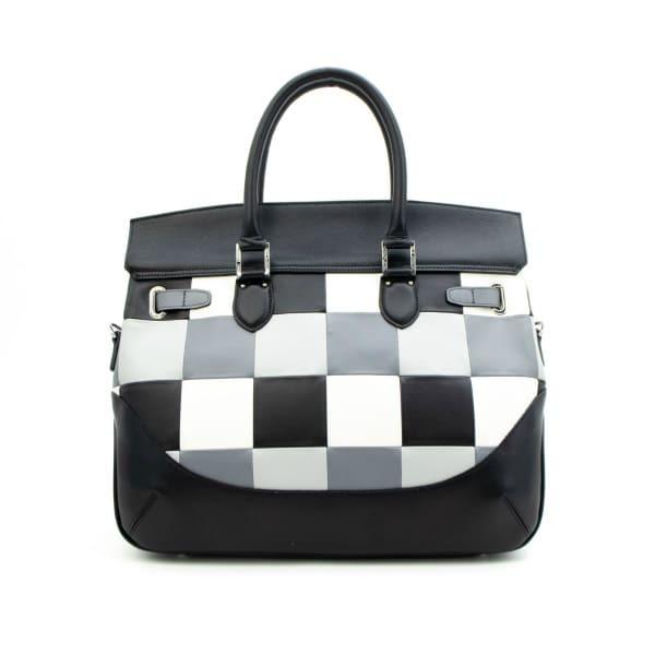 ペッレモルビダ ボストンバッグ マラケシュ チェック 2WAY レザー被せボストンバッグ PELLE MORBIDA MARRAKECH PMO-MAJOREL PMOの画像