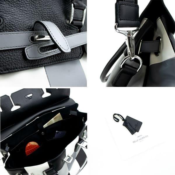 ペッレモルビダ ボストンバッグ マラケシュ チェック 2WAY レザー被せボストンバッグ PELLE MORBIDA MARRAKECH PMO-MAJOREL PMOの画像