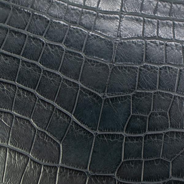 レザック 財布 ナイルクロコダイル レザー ラウンドジップ 長財布 LE'SAC 8166 LSC DARK GREYの画像