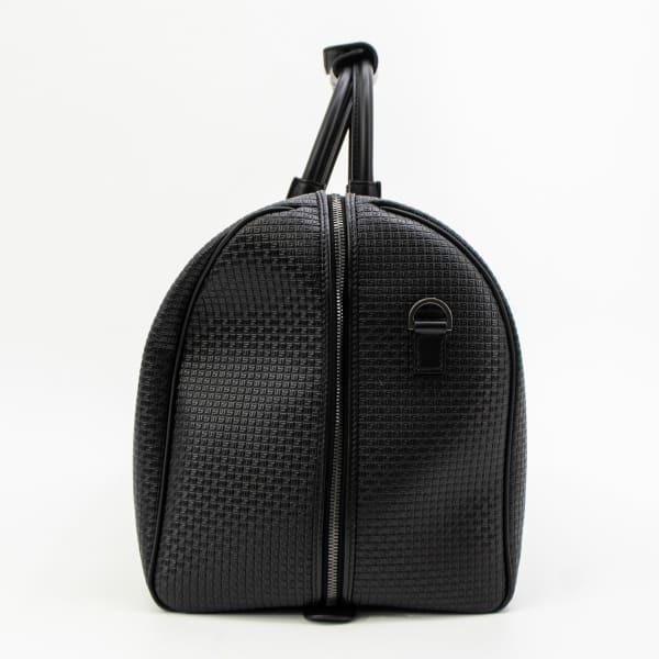 セラピアン ボストンバッグ PVC型押し 2WAY ショルダーバッグ SERAPIAN Stepan HOLDALL SMALL SRP STS280650E CG2 BLACK/BLACK ECLIPSE 返品交換不可の画像