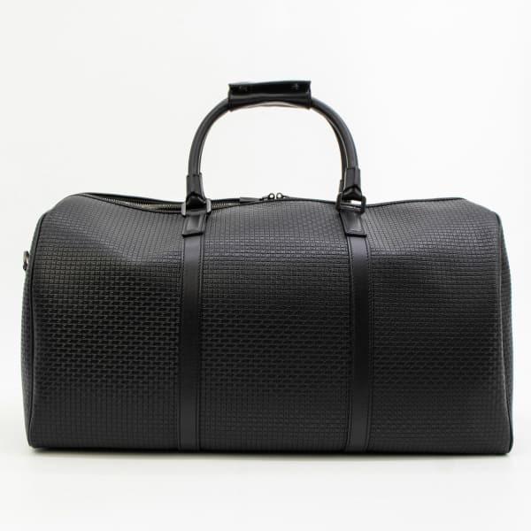 セラピアン ボストンバッグ PVC型押し 2WAY ショルダーバッグ SERAPIAN Stepan HOLDALL SMALL SRP STS280650E CG2 BLACK/BLACK ECLIPSE 返品交換不可の画像