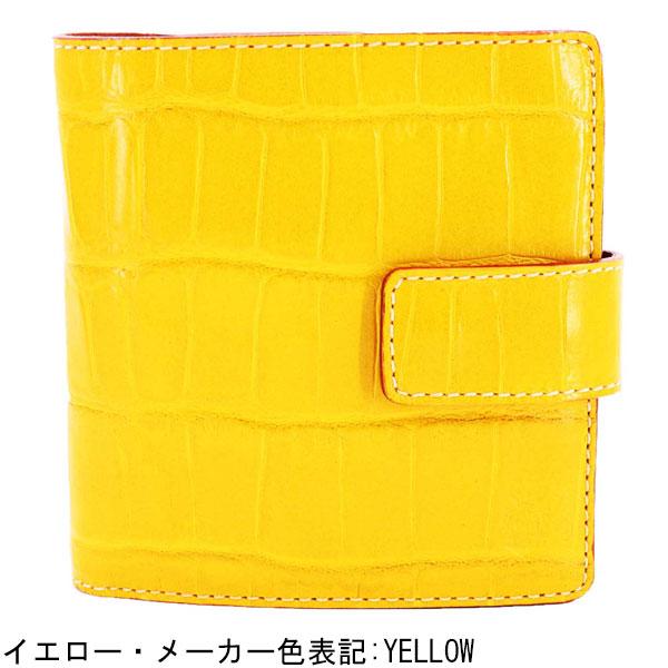 フェリージ 財布 クロコダイル型押し エンボスレザー 横型 2つ折り財布 Felisi 1064/SA FLS 返品交換不可の画像