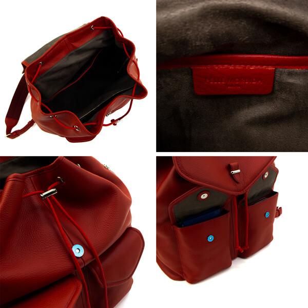 ペッレモルビダ バックパック シュリンクレザー フラップバックパック メイデンボヤージュ PELLE MORBIDA Maiden Voyage PMO-MB071 PMOの画像