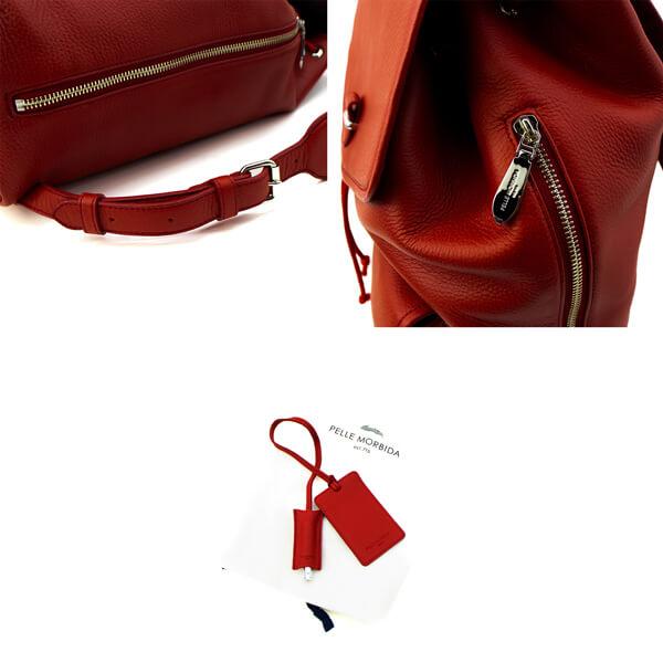 ペッレモルビダ バックパック シュリンクレザー フラップバックパック メイデンボヤージュ PELLE MORBIDA Maiden Voyage PMO-MB071 PMOの画像
