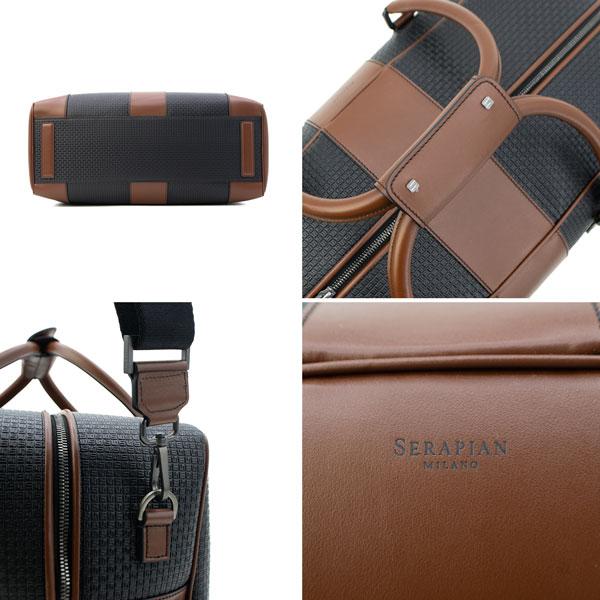 セラピアン ボストンバッグ PVC型押し 2WAYダッフルバッグ ショルダーベルト付き SERAPIAN Stepan sust STEPAN 72 DUFFLE SRSTSMTR722350ABI5 SRP 返品交換不可の画像