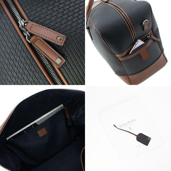 セラピアン ボストンバッグ PVC型押し 2WAYダッフルバッグ ショルダーベルト付き SERAPIAN Stepan sust STEPAN 72 DUFFLE SRSTSMTR722350ABI5 SRP 返品交換不可の画像
