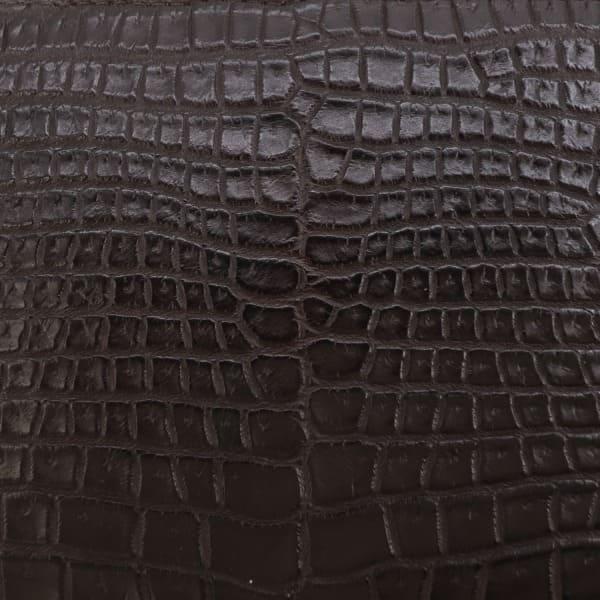 ペッレモルビダ 財布 クロコダイル ラウンドジップ 長財布 PELLE MORBIDA PMO-CRS010 PMO NICOTINEの画像