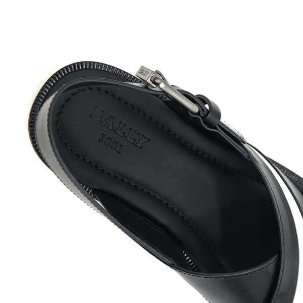 バリー サンダル メンズ レザー バックストラップ レザーサンダル BALLY JAMILO BAL 6238056 BLACK CALF PLAIN 返品交換不可｜laglagmarket｜09