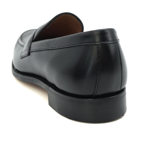 ジョセフ チーニー レザーシューズ メンズ カーフレザー コインローファー ハドソン JOSEPH CHEANEY HUDSON JCN 100160 BLACK CALF 返品交換不可の画像