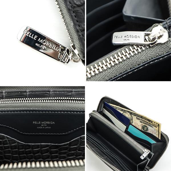 PELLE MORBIDA ペッレモルビダ 財布 クロコダイル ラウンド PELLE MORBIDA ペッレモルビダ 財布 クロコダイル ラウンド