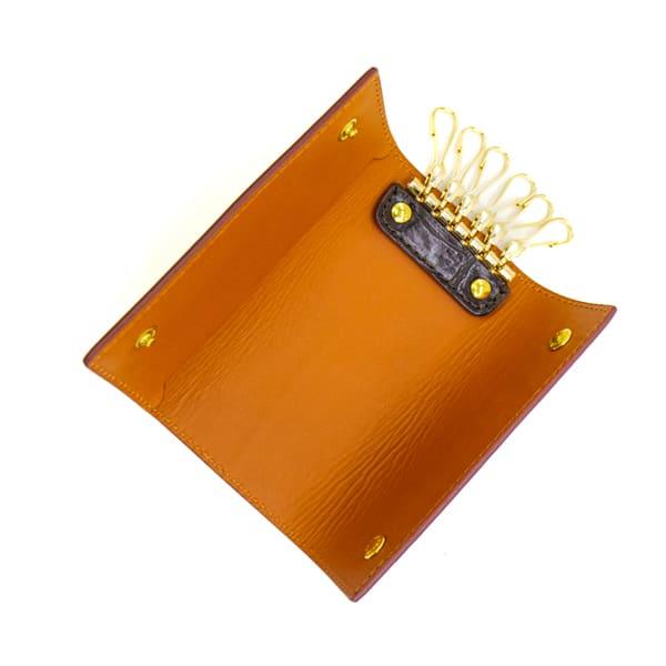 フェリージ キーケース クロコダイル型押し エンボスレザー キーケース Felisi 921/2/SA FLS 返品交換不可の画像