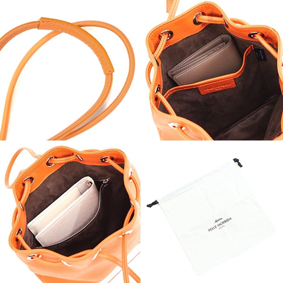 ペッレモルビダ バッグ メイデンヴォヤージュ シュリンクレザー 2WAY ドローストリングバッグ PELLE MORBIDA Maiden Voyage PMO-MB080 PMOの画像