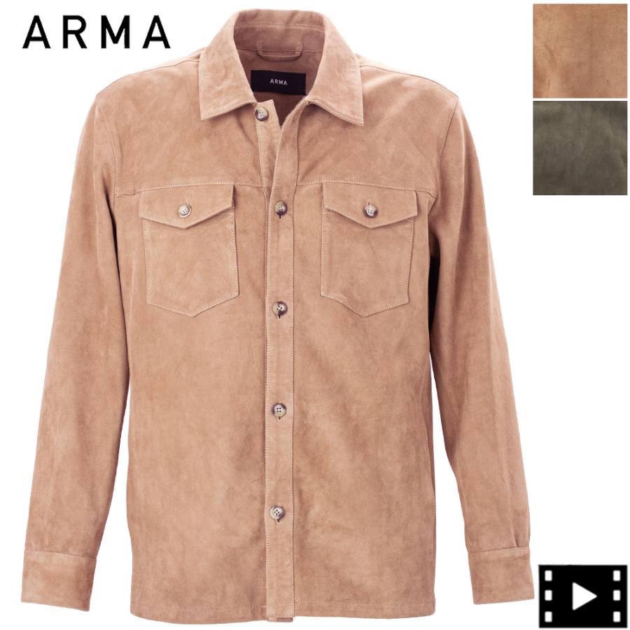 アルマ シャツ メンズ ゴートスエード ウエスタンシャツ ジャケット