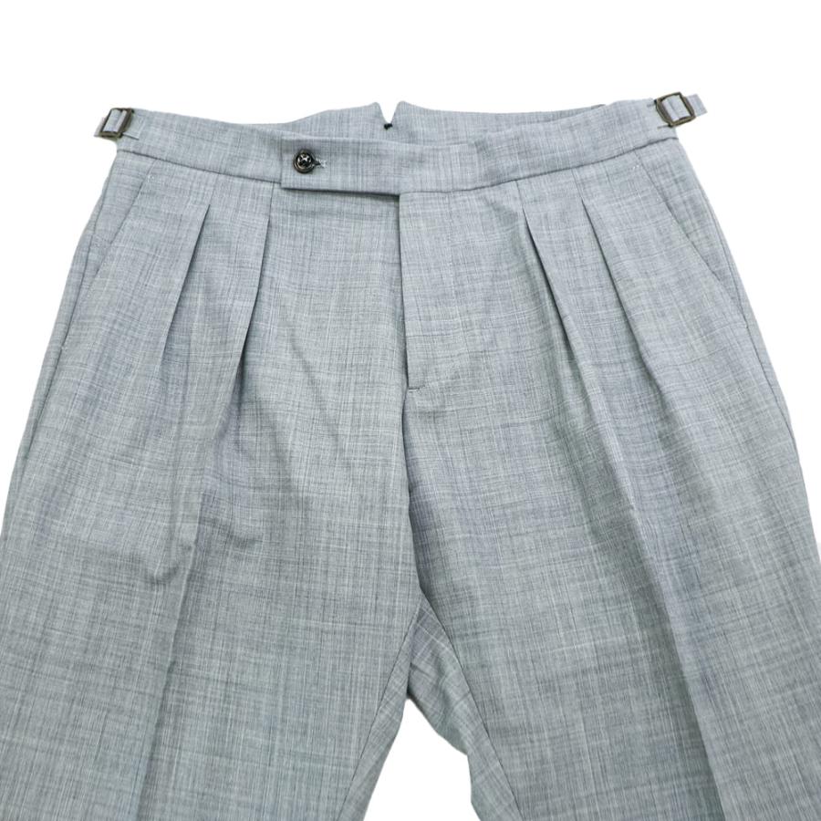 ベルウィッチ パンツ メンズ サマーウール 2タック スラックス スコッチ BERWICH SCOTCH BRW VB101の画像
