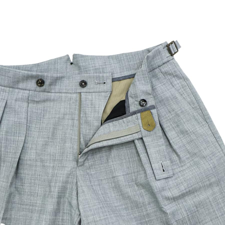 ベルウィッチ パンツ メンズ サマーウール 2タック スラックス スコッチ BERWICH SCOTCH BRW VB101の画像