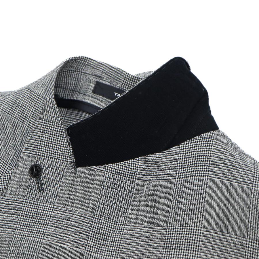 タリアトーレ ジャケット メンズ ダレル ヴァージンウール シアサッカー グレンチェック ダブルブレストジャケット TAGLIATORE G-DARREL20K TLT 120185 N1130の画像
