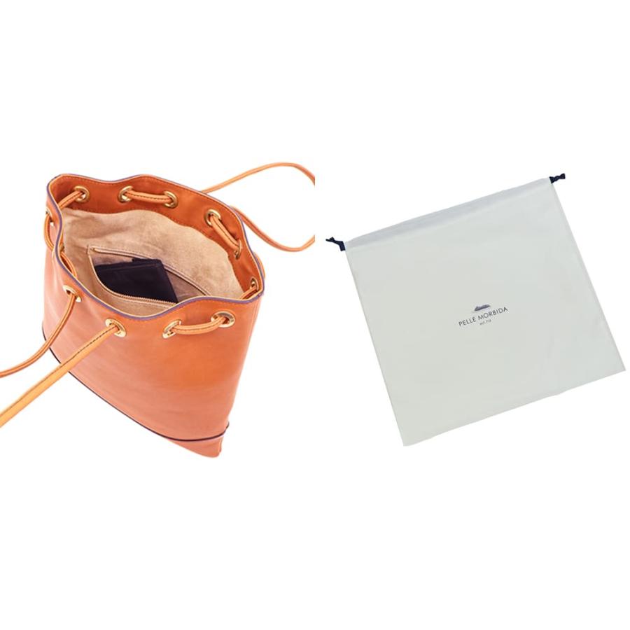 ペッレモルビダ バッグ 牛革 2WAY ドローストリングバッグ フィレンツェコレクション PELLE MORBIDA Firenze PMO-MB080FI PMO TAN/CEの画像