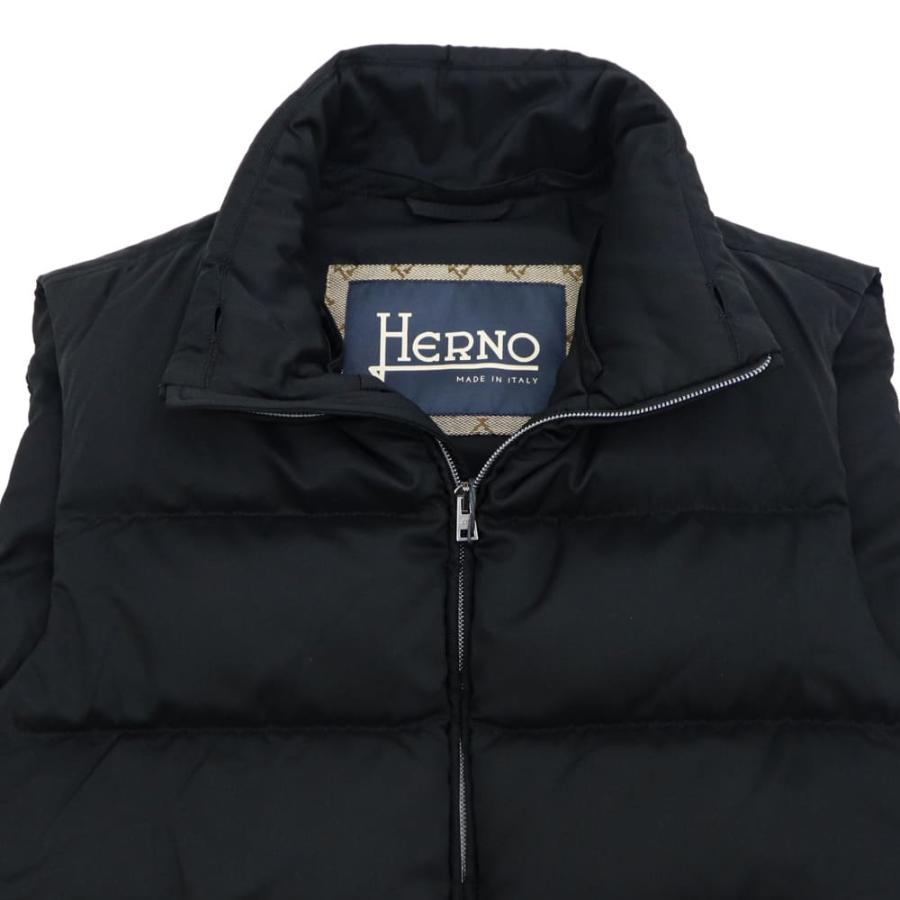 HERNO（ヘルノ） ダウン メンズ ポーラテック 撥水ポリエステル スタンドカラー ダウンベスト HERNO POLAR-TECH ...