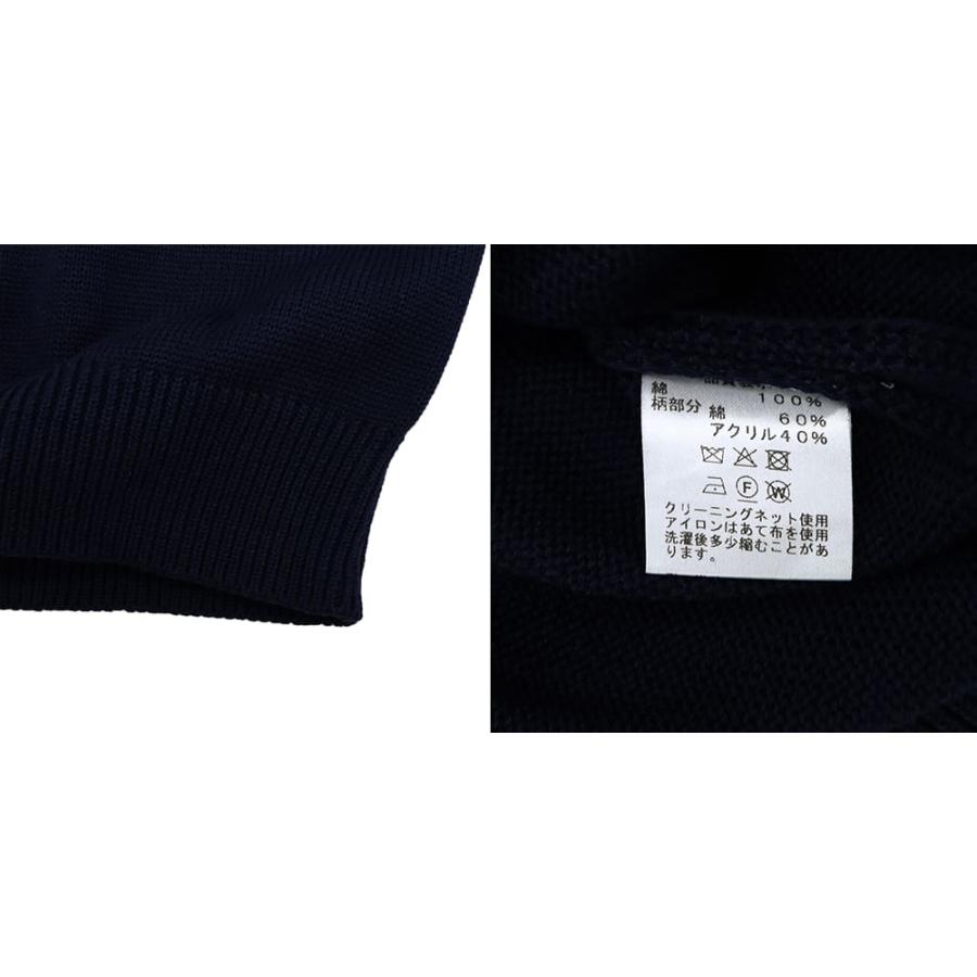 リナシェンテ ニット メンズ コットンニット ロゴ クルーネックセーター RINASCENTE 233-85002_11