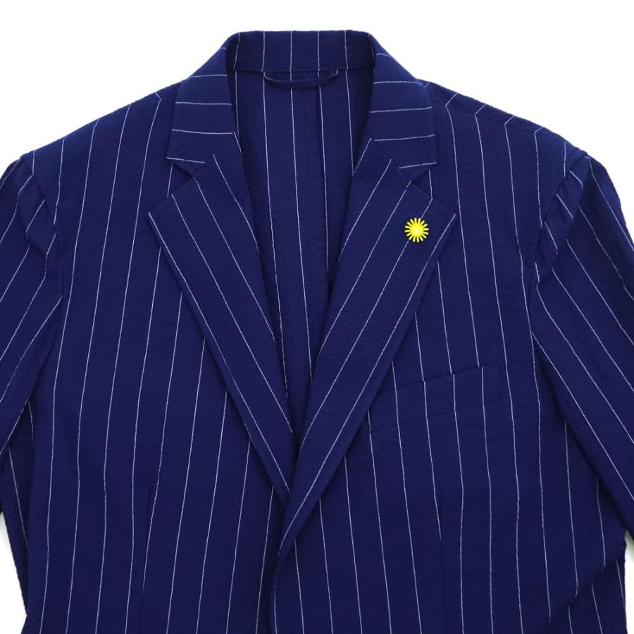 ジャンネット ジャケット メンズ ストレッチコットン シアサッカー ストライプ シャツジャケット GIANNETTO CORALLO JACKET 61260 6103-260CORA GNT 0001の画像