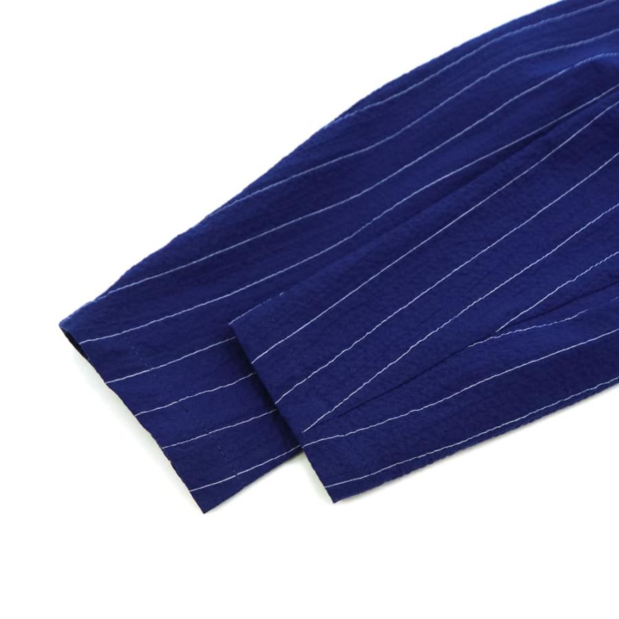 ジャンネット ジャケット メンズ ストレッチコットン シアサッカー ストライプ シャツジャケット GIANNETTO CORALLO JACKET 61260 6103-260CORA GNT 0001の画像