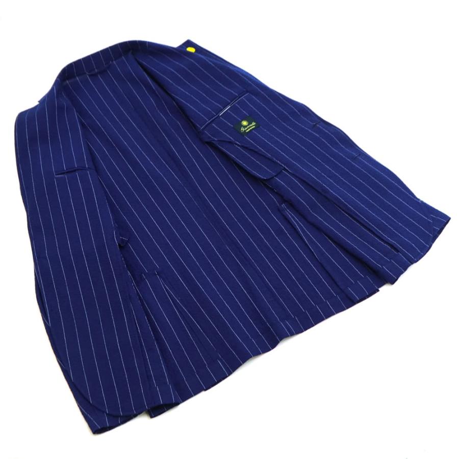 ジャンネット ジャケット メンズ ストレッチコットン シアサッカー ストライプ シャツジャケット GIANNETTO CORALLO JACKET 61260 6103-260CORA GNT 0001の画像
