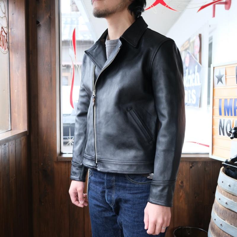 MOTOR NEW VINTAGE  モーター【ITALIAN HORSE FRONT DOUBLE SPORTS JACKET】ホースハイド ダブル スポーツジャケット 馬革 MOTO LEATHERの画像