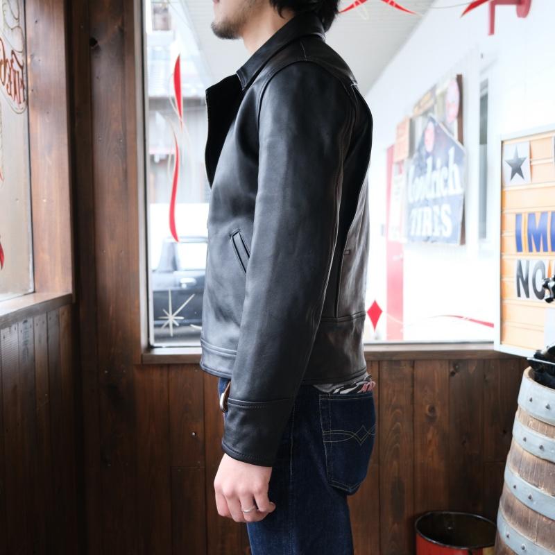 MOTOR NEW VINTAGE  モーター【ITALIAN HORSE FRONT DOUBLE SPORTS JACKET】ホースハイド ダブル スポーツジャケット 馬革 MOTO LEATHERの画像