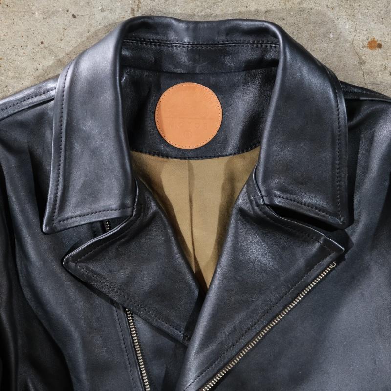 MOTOR NEW VINTAGE  モーター【ITALIAN HORSE FRONT DOUBLE SPORTS JACKET】ホースハイド ダブル スポーツジャケット 馬革 MOTO LEATHERの画像