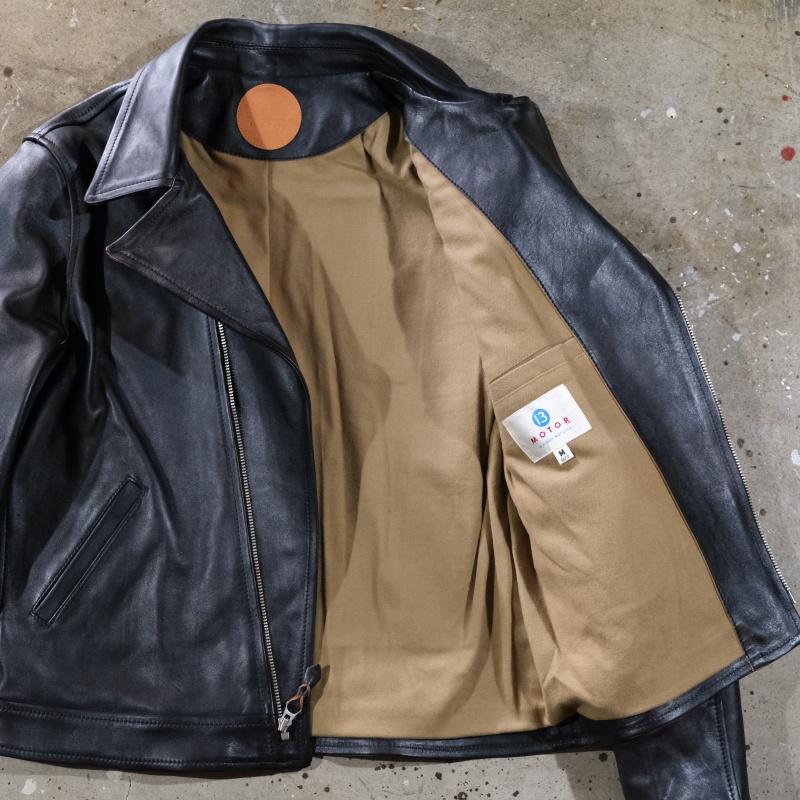 MOTOR NEW VINTAGE  モーター【ITALIAN HORSE FRONT DOUBLE SPORTS JACKET】ホースハイド ダブル スポーツジャケット 馬革 MOTO LEATHERの画像