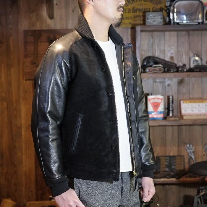 ジャケット・アウター Y'2 LEATHER STEER ROUGHOUT/STEER OIL RIB Y'2 LEATHER STEER ROUGHOUT/STEER OIL RIB