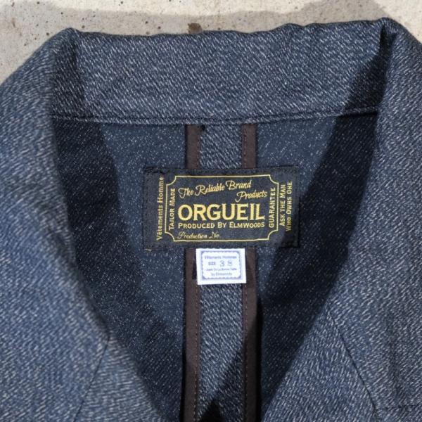 鉄*様 美品 ORGUEIL オルゲイユ サックジャケット ヘリンボーン 42 ORGUEIL オルゲイユ【OR-4012】【Sack Jacket】サックジャケット