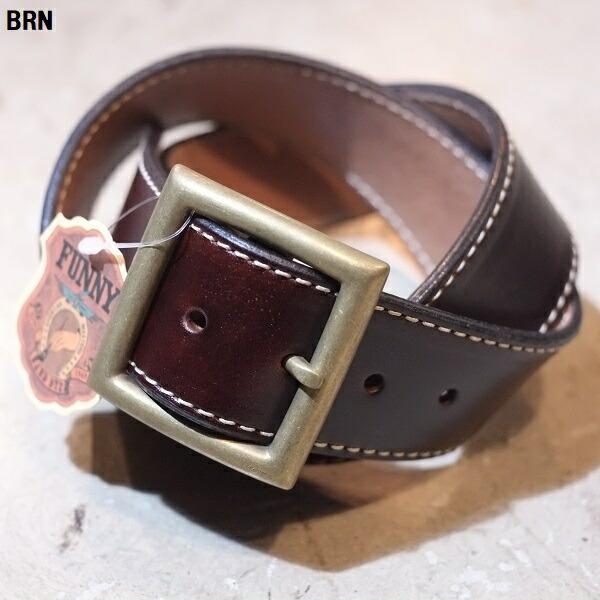 FUNNY ファニー【1-3/4" GARISON BELT】≪PLAIN≫ LAHAINA別注ステッチ入り ギャリソンベルト プレーン 牛革 SPECIAL TANNING LEATHER 1-3/4inch_2