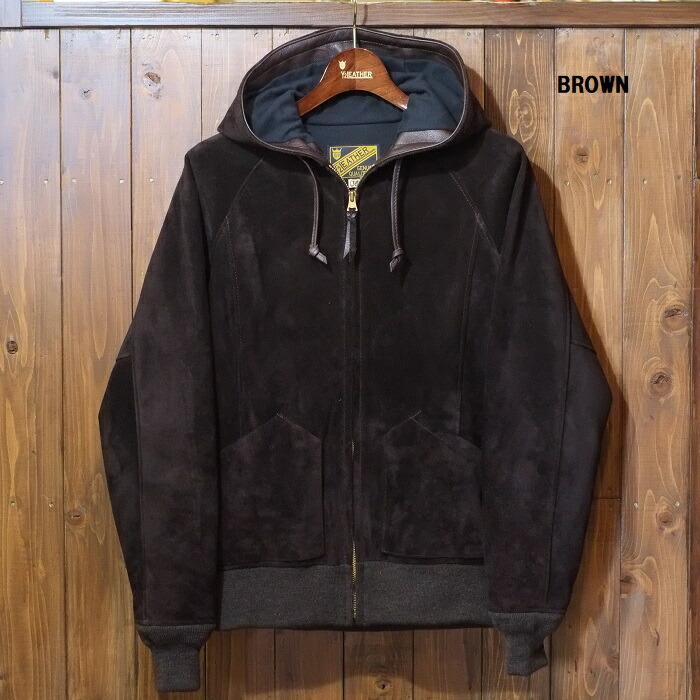 Y'2 LEATHER ワイツーレザー【TB-152】【STEER.SUEDE HOODED PARKA