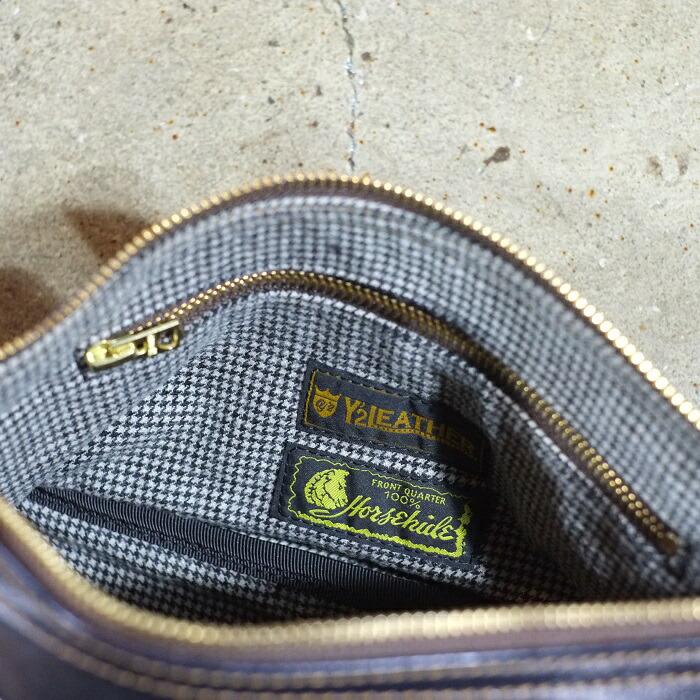 ワイツーレザー　インディゴ　ショルダーバッグ ホースハイド Y'2 LEATHER（ワイツーレザー） 】 ホースハイドショルダーバッグ
