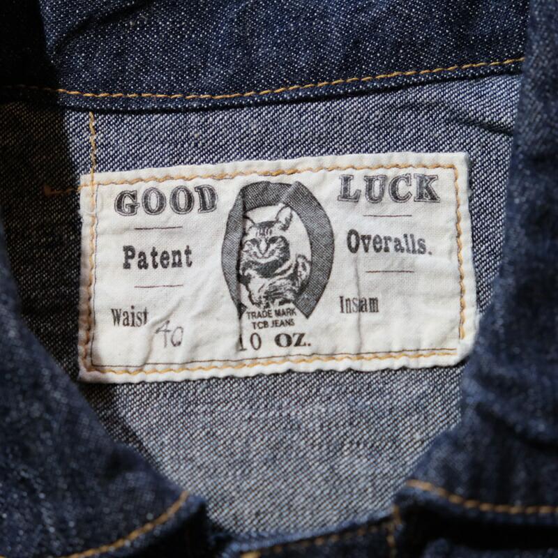 TCB jeans(ティーシービージーンズ)Good Luck Jacket (グッドラックジャケット)デニムジャケット Gジャン 10ozオリジナルデニム日本製 コットン100%｜lahaina-mie｜04